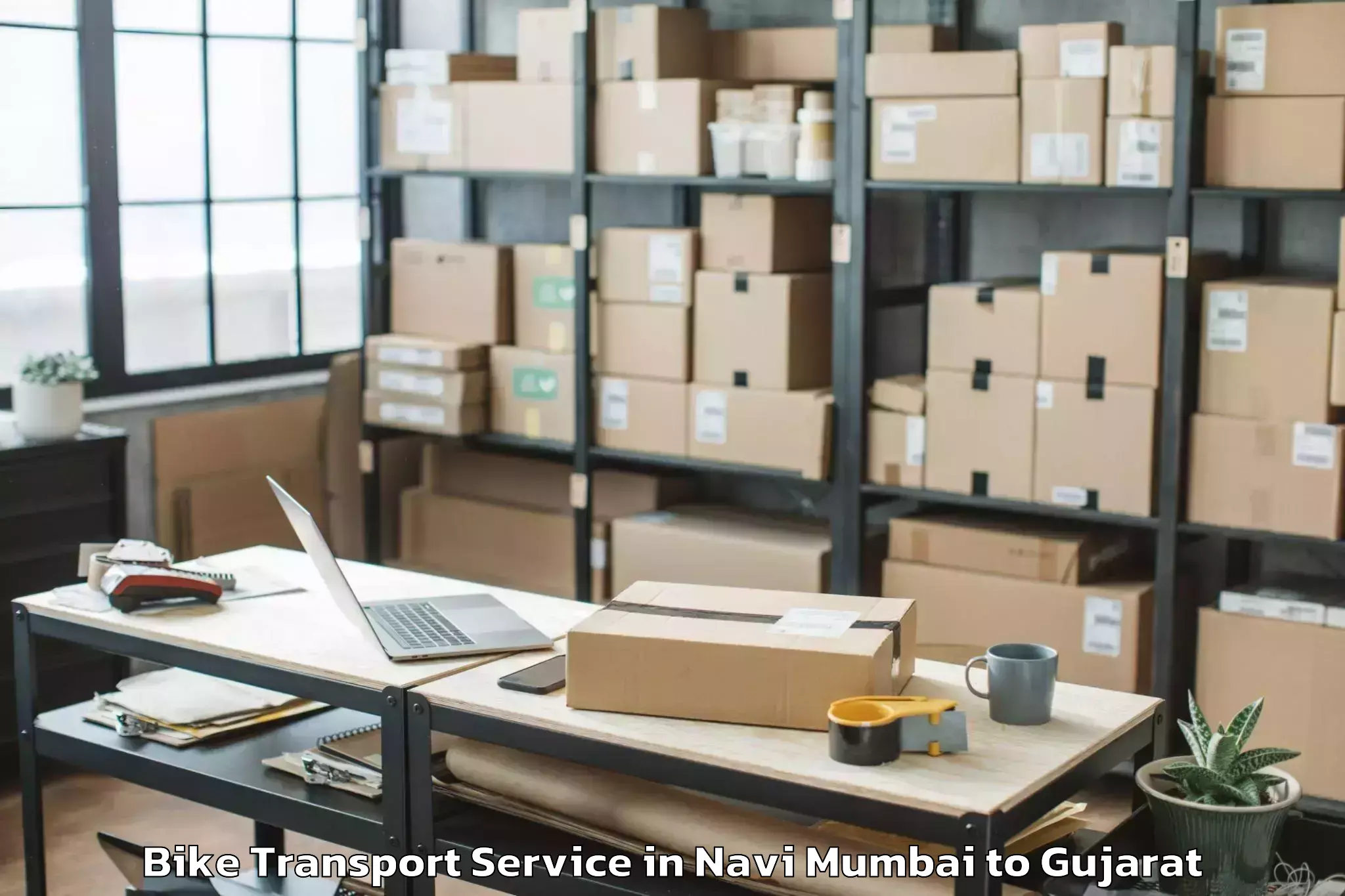 Leading Navi Mumbai to Viramgam Bike Transport Provider